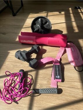 WALITO Pink Fitness Accessory Set